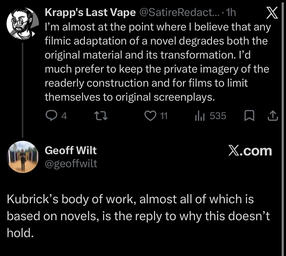 DrFaustroll's tweet photo. Still pleading. In this case the movie is Doomed Love. https://t.co/JryYGXPhyl