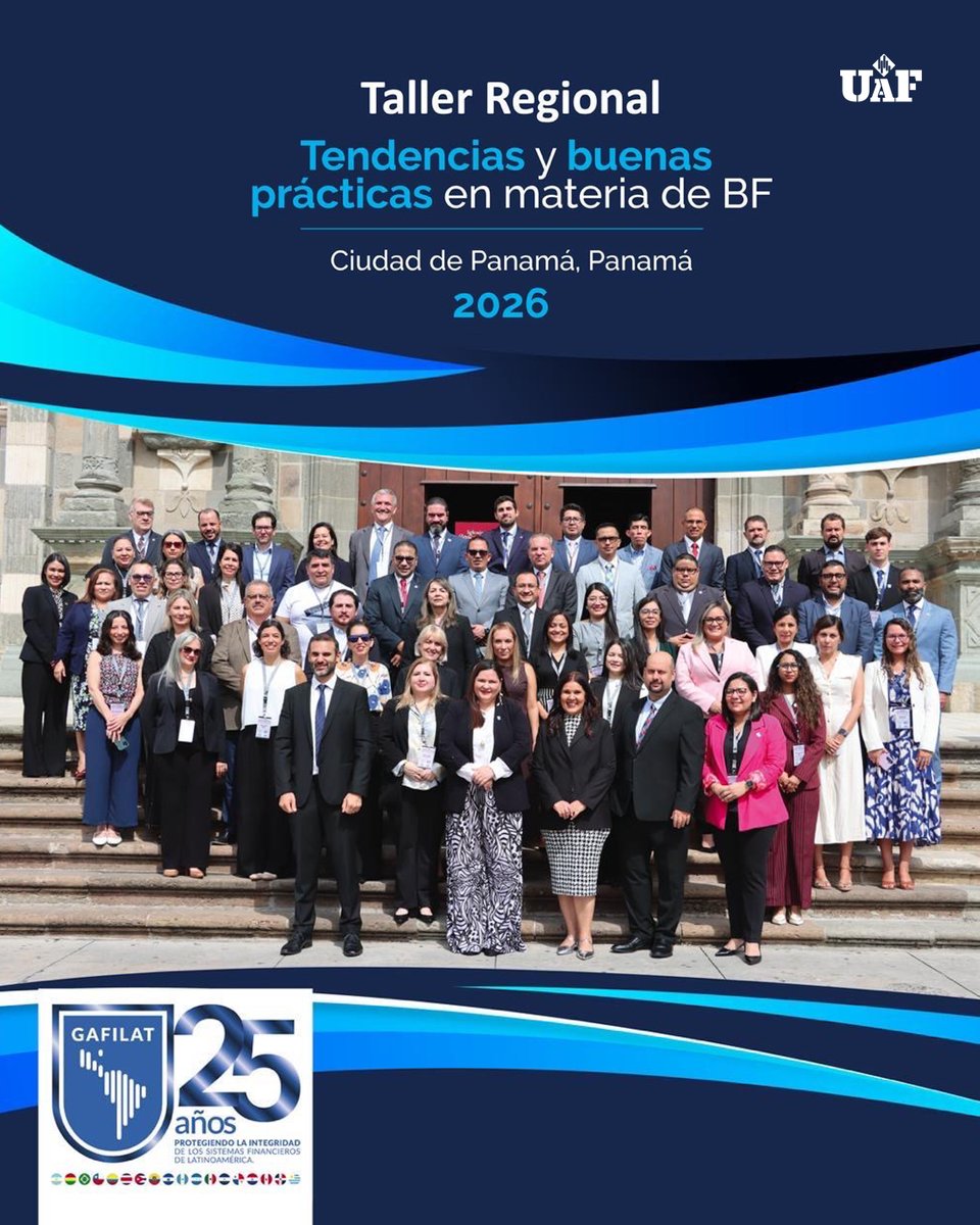 UAF_RD's tweet photo. La #UAFRD participó activamente en las actividades organizadas por @gafilat del 5 al 7 de mayo de 2026 en Ciudad de Panamá, en el marco del fortalecimiento regional de los sistemas ALA/CFT y la preparación para la 5ª Ronda de Evaluaciones Mutuas. https://t.co/AIOrwzIXOC