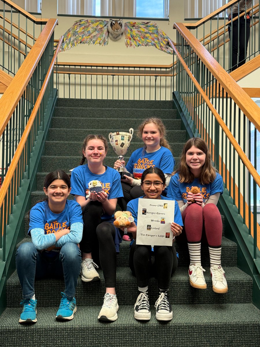 Mill_WCSD's tweet photo. We are so proud to announce that Team Ravenclaw is the 2026 Battle of the Books Regional Champions!
Our team showed determination, dedication, passion and represented Mill in all the best ways possible! Congratulations to: Mona S., Annaleigh K., Sim S., Jillian W., and Avery J. https://t.co/T8k5MpHo4b