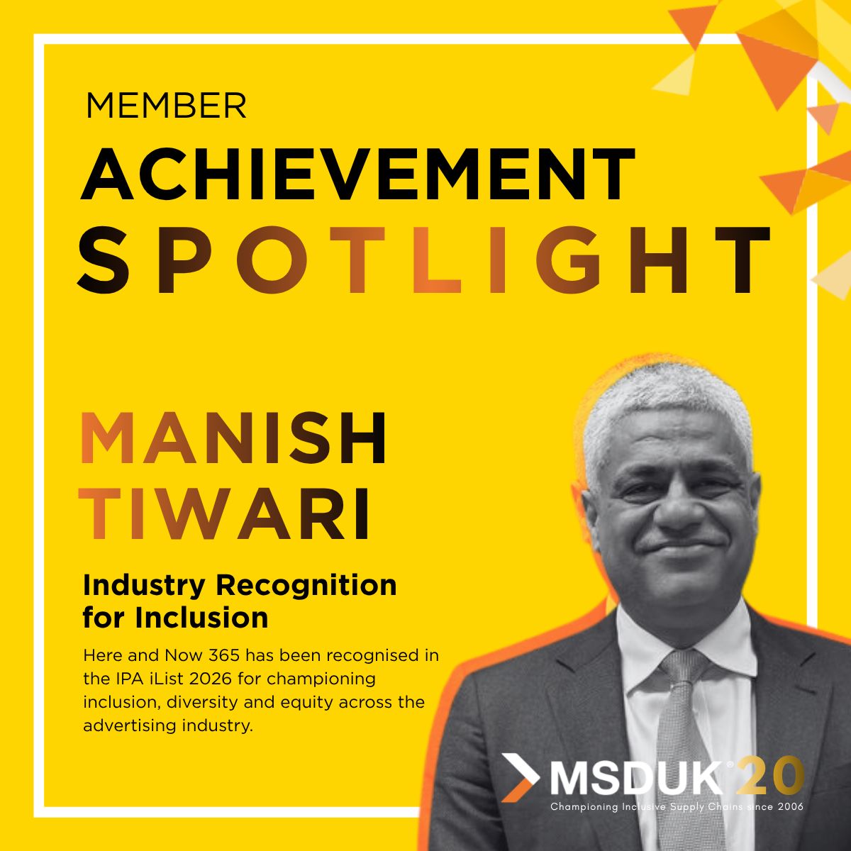 msd_uk's tweet photo. #MSDUK Member Achievement Spotlight!

🏆 Jenny Garrett Global wins at the British HR Awards 2026
🎉 Indotronix Avani marks 40 years of Business
📣 Manish Tiwari recognised in the IPA iList 2026 https://t.co/tLO0SIF5yQ