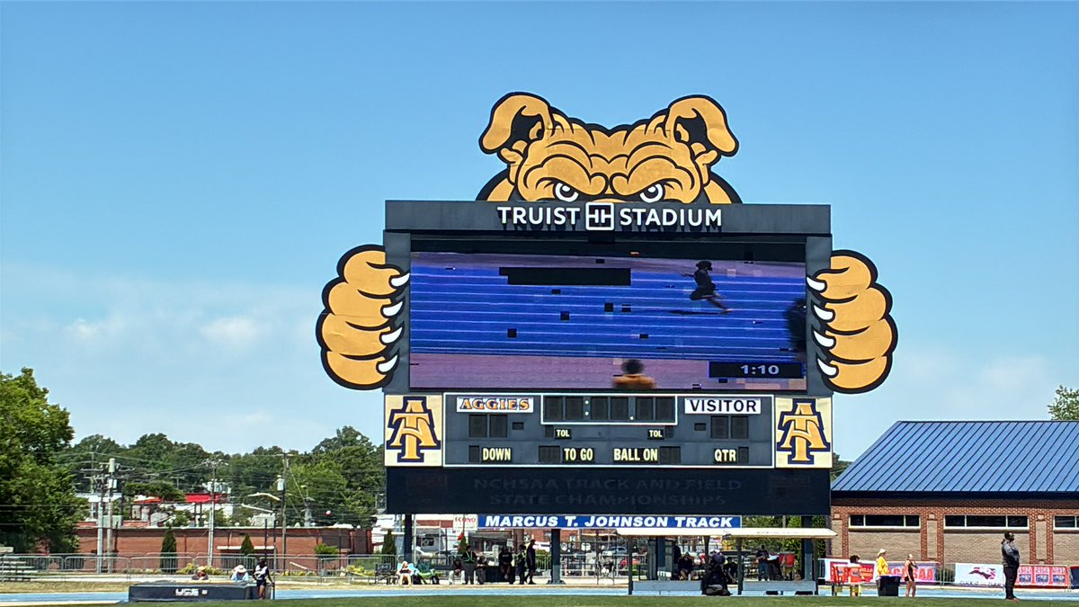 NCHSAA's tweet photo. We’re at the 2A &amp; 4A State Track &amp; Field Championships!! Lots of action to take in today! @GreensboroSF @GSOSportCouncil @NCATAGGIES https://t.co/8kYwYiaF7s