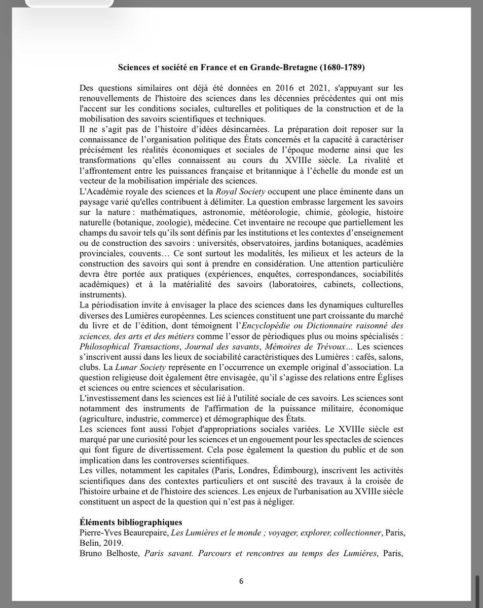 Baptistebenoit's tweet photo. Les nouveaux #sujets de #specialité en #histoire @enslyon 
↪️ Histoire romaine avec l’empire romain tardif. 
↪️ Histoire moderne : sciences et société au 17e et 18e siècle en France et en Grande-Bretagne. https://t.co/sebyhGPnBa