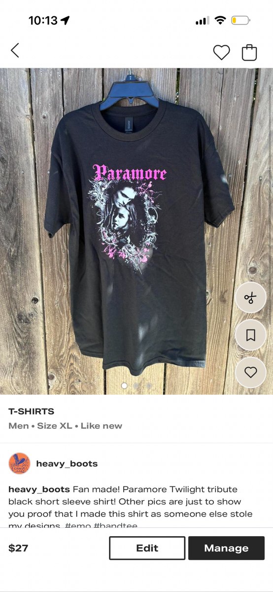 Jawziing's tweet photo. Posted some sizes of my Paramore Twilight tribute shirts on my Depop! Sizes S-XL

Posted! ❤️
https://t.co/ttn26UKcEA https://t.co/3wIcFx3eob