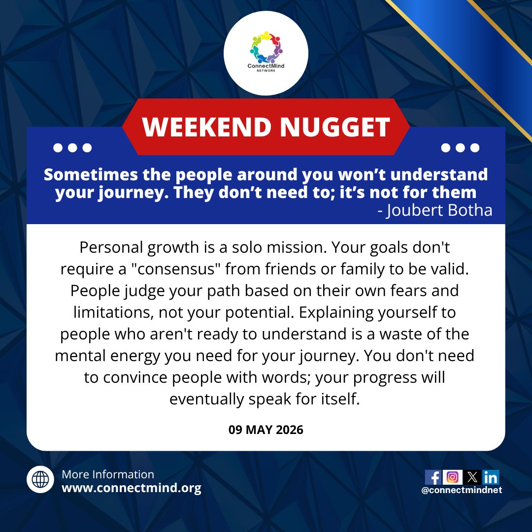 connectmindnet's tweet photo. Do not allow what people say or will say stop you from progressing... You need all the energy to focus on your progress.

More Weekend Nuggets on all @connectmindnet social media platforms. https://t.co/zvqmAsZCWx