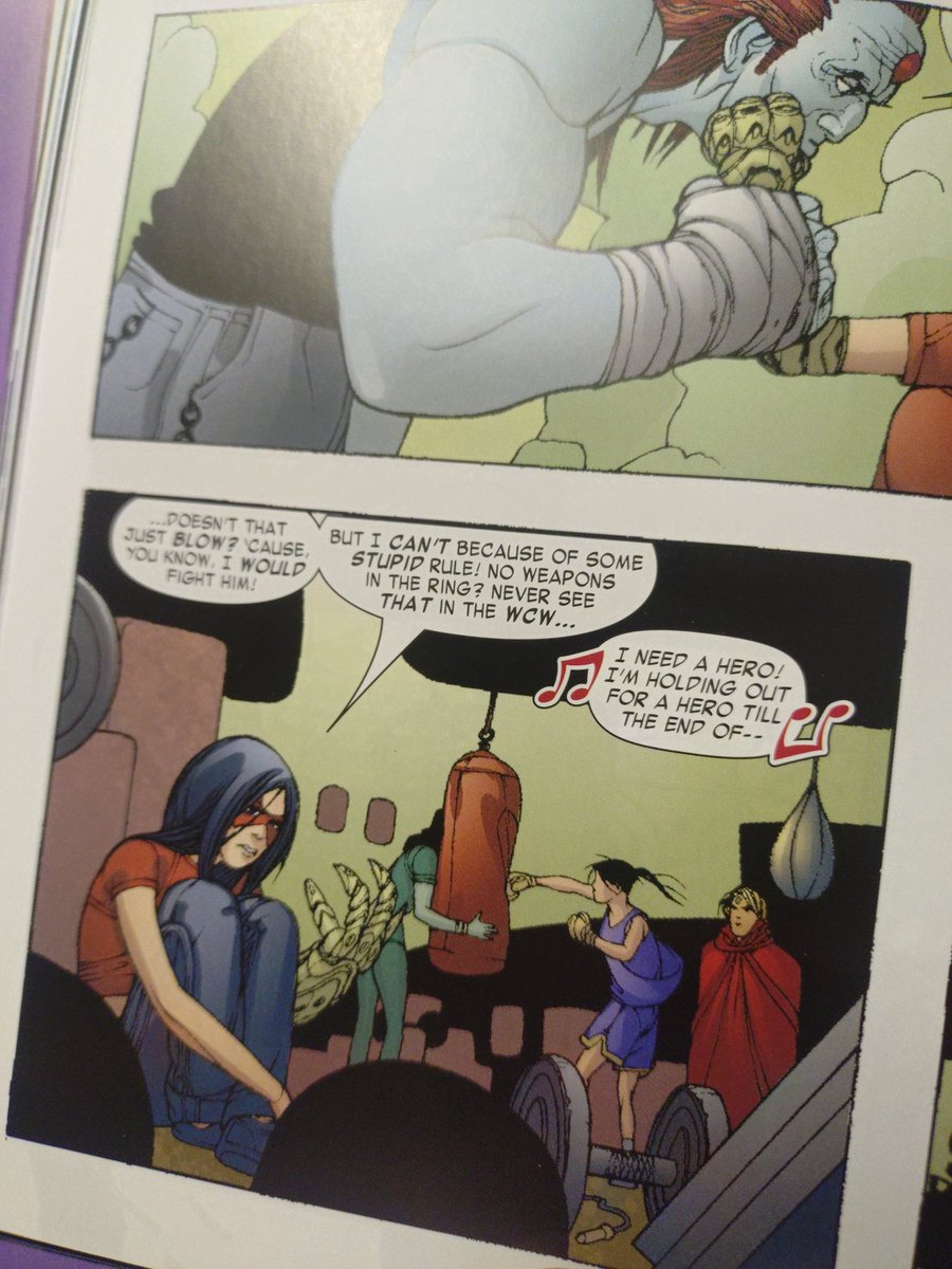 Markieb213's tweet photo. @OSWreview Found "the WCW" in a she hulk comic 😂 #TheWCW https://t.co/fHr8dUJTZN