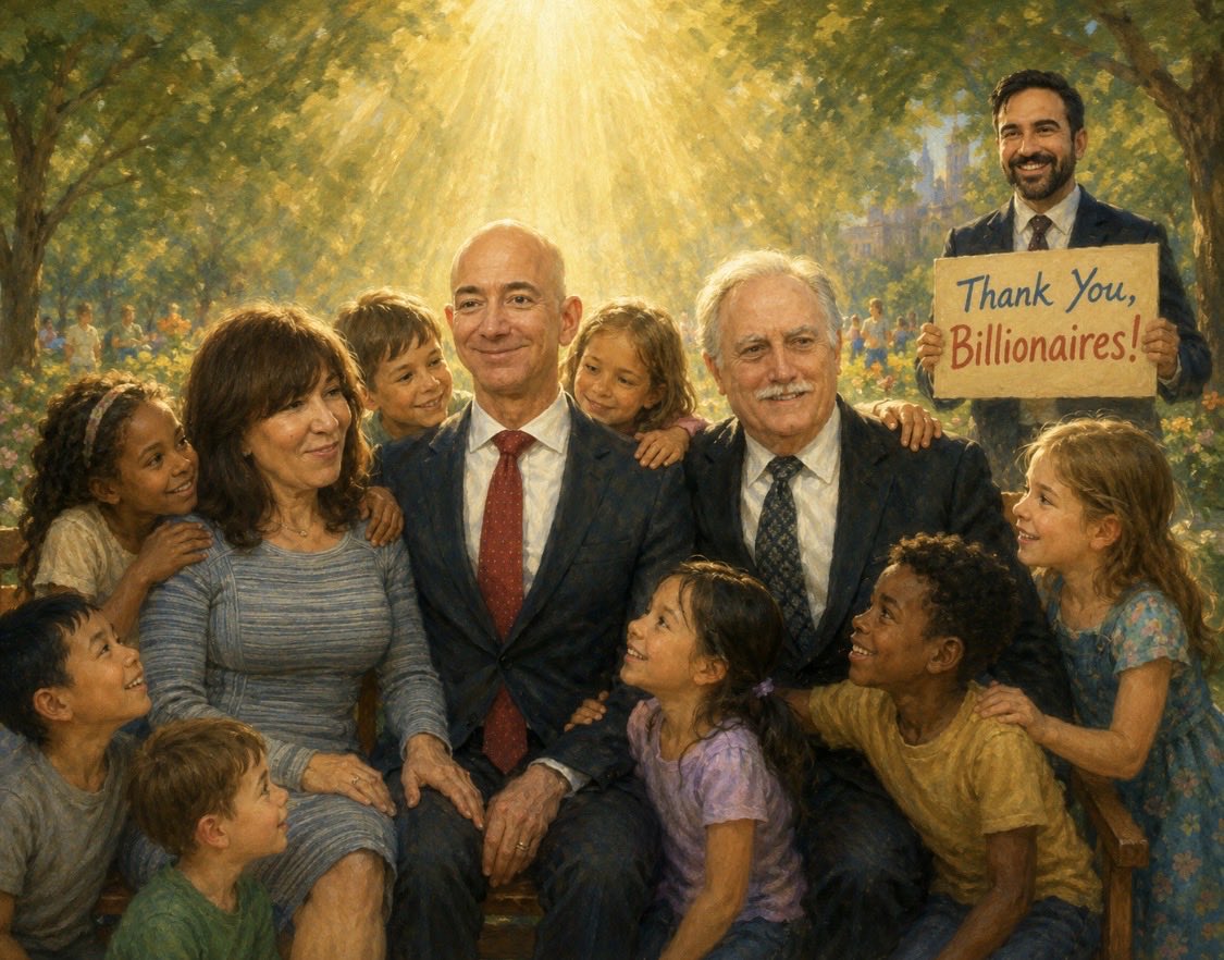 GrassMoundMaker's tweet photo. The Bezos’ Great Gift to the Children of New York

For decades, New York’s early-childhood programs have been built through recurring grants, public-private partnerships, and annual fundraising campaigns. The new Jackie Bezos Endowment at Robin Hood doesn’t reinvent that system so much as stabilize and consolidate it for the long term during economically and politically uncertain times.

That makes the moment historically significant: A permanent endowment replacing a model that previously depended on continually raising fresh money every year.

The irony, of course, is difficult to ignore. One of the signature successes now associated with Zohran Mamdani’s political moment is being secured not by anti-billionaire rhetoric, but by the generosity of billionaire philanthropy itself.

At the same time, the gift deserves recognition on its own terms. 

The funding strengthens programs that have already served vulnerable New York children for decades, adding durability to institutions that were already functioning rather than creating them from scratch.

Thank you, Bezos family.

May the good guys always help, and may the good guys always win.