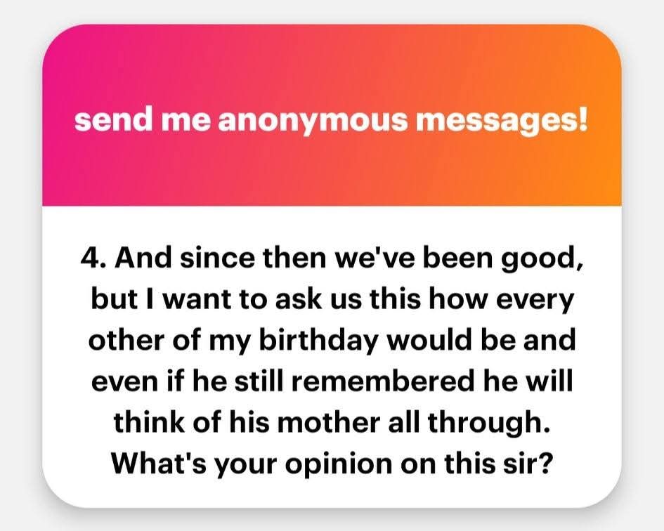 AngeLGeepsycht's tweet photo. Why are you looking for what is not missing? 

Also, did you empathize with him during his grief of his mother's death? 

And what are you doing to help him heal faster?

Listen:

It's NOBODY'S fault that his mother's death date and your birth date are the same. 

If you cannot accept this fact forever, just leave the relationship.

Secondly, I know how it feels to lose a parent. 

So, I can tell you for free that it's 100% normal to shut things out during his grief. And he “might" forget your birthday again.

The point? 

If your partner accepts his/her mistakes, apologizes, and makes up for it in actions – then, that's a sign that he/she genuinely cares about you.

Don't lose a good person because of negative “what ifs".

You might end up losing a diamond while distracted by things you have NO control over.🤌

So, be patient with him and stop worrying over things you can't control. 

Once again,

What are you doing to help him heal faster from the loss? 

The END.💙🏆

#angelgee
#AngelgeeAnonymous
#30dayswithAngelgee