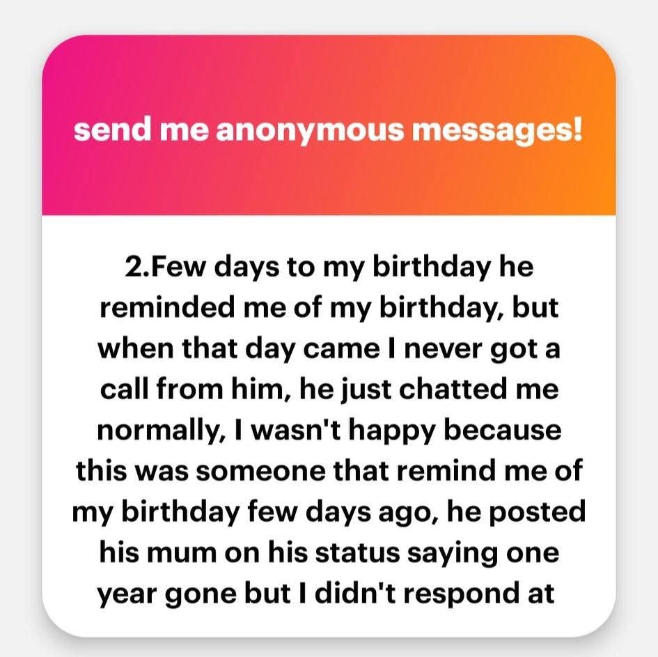 AngeLGeepsycht's tweet photo. Why are you looking for what is not missing? 

Also, did you empathize with him during his grief of his mother's death? 

And what are you doing to help him heal faster?

Listen:

It's NOBODY'S fault that his mother's death date and your birth date are the same. 

If you cannot accept this fact forever, just leave the relationship.

Secondly, I know how it feels to lose a parent. 

So, I can tell you for free that it's 100% normal to shut things out during his grief. And he “might" forget your birthday again.

The point? 

If your partner accepts his/her mistakes, apologizes, and makes up for it in actions – then, that's a sign that he/she genuinely cares about you.

Don't lose a good person because of negative “what ifs".

You might end up losing a diamond while distracted by things you have NO control over.🤌

So, be patient with him and stop worrying over things you can't control. 

Once again,

What are you doing to help him heal faster from the loss? 

The END.💙🏆

#angelgee
#AngelgeeAnonymous
#30dayswithAngelgee