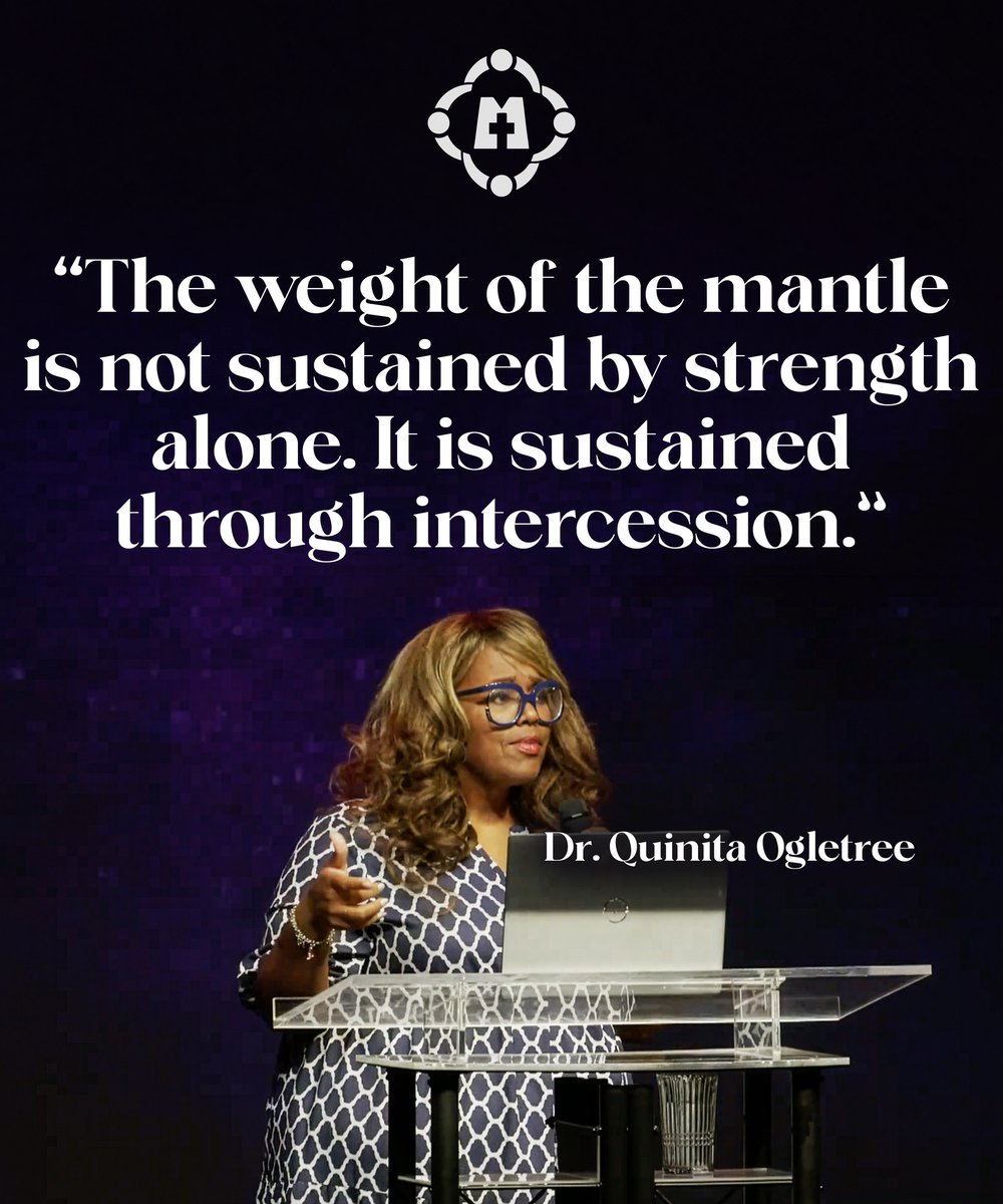 FirstMetChurch's tweet photo. "The weight of the mantle is not sustained by strength alone.  It is sustained through intercession."  Dr. Quinita Ogletree 

#drqdo #drquinita #firstmetchurch
#myfirstmet #mothersday2026 https://t.co/1ArQusdfzF