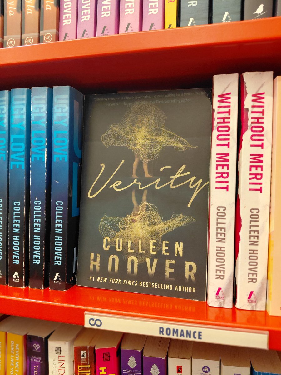 bookmans's tweet photo. The Verity movie is coming October 2nd — and if you haven't read the book yet, you need to fix that immediately. 📖🖤 

Come find your copy at Bookmans before the whole world spoils it for you. 

#BookmansFinds https://t.co/WhOsdMtUjH
