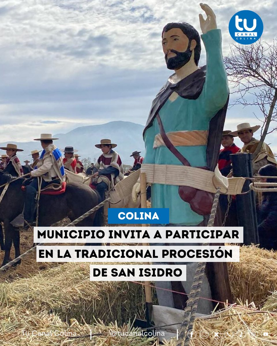 tucanalcolina's tweet photo. 𝗠𝗨𝗡𝗜𝗖𝗜𝗣𝗜𝗢 𝗜𝗡𝗩𝗜𝗧𝗔 𝗔 𝗣𝗔𝗥𝗧𝗜𝗖𝗜𝗣𝗔𝗥 𝗘𝗡 𝗟𝗔 𝗧𝗥𝗔𝗗𝗜𝗖𝗜𝗢𝗡𝗔𝗟 𝗣𝗥𝗢𝗖𝗘𝗦𝗜𝗢́𝗡 𝗗𝗘 𝗦𝗔𝗡 𝗜𝗦𝗜𝗗𝗥𝗢

#TuCanalColina https://t.co/3n4nhp5Tet