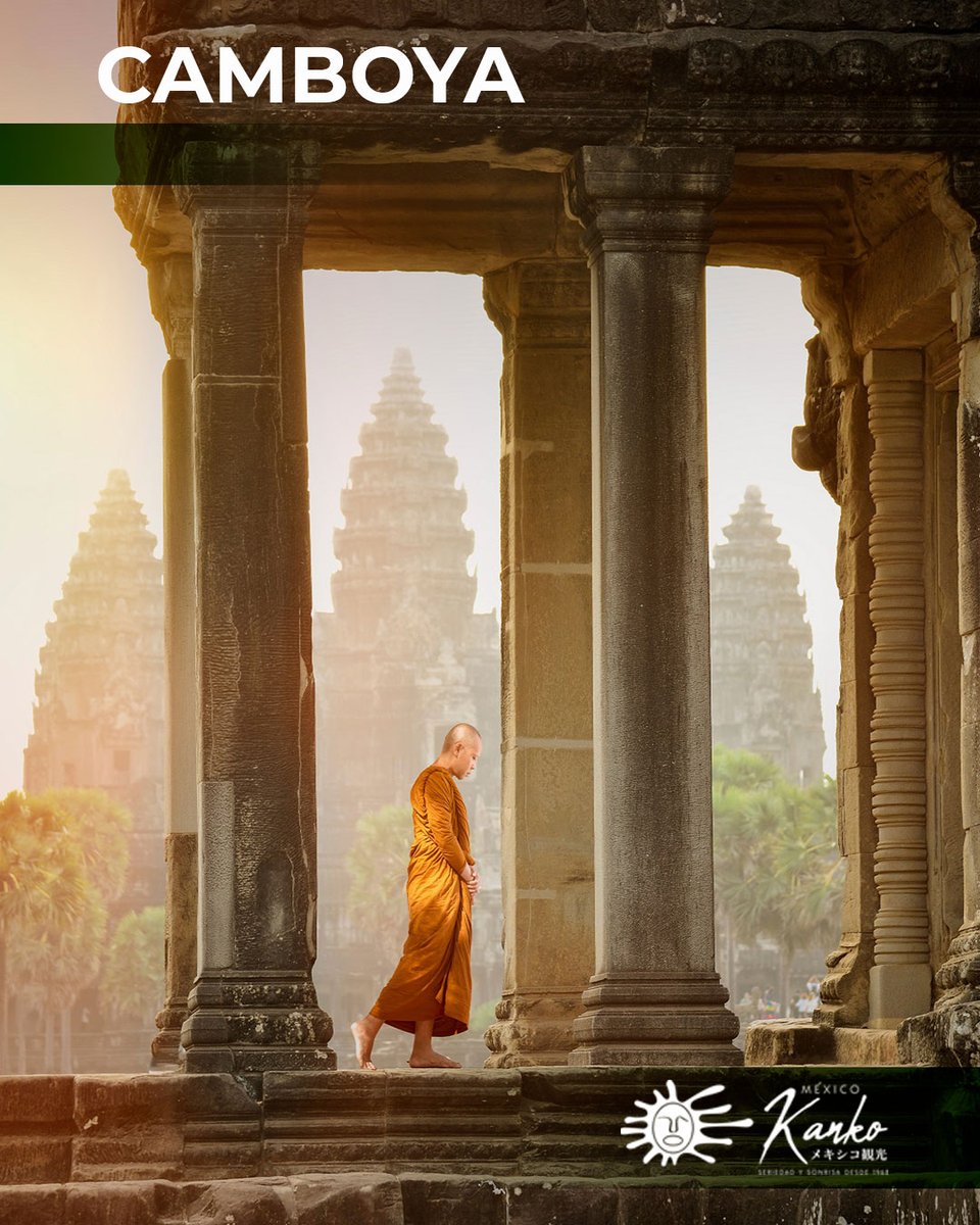 Mexico_Kanko's tweet photo. 🌏 EXPERTOS en ASIA📍CAMBOYA 🇰🇭

Razones para viajar a #Camboya
🏯 Templos ancestrales impresionantes.
🌿 Paisajes naturales únicos.
🕌 Historia y espiritualidad en cada rincón.
🍜 Gastronomía llena de sabores auténticos.
🌅 Amaneceres inolvidables en #Angkor
…👇 https://t.co/dKc3RMJv6M