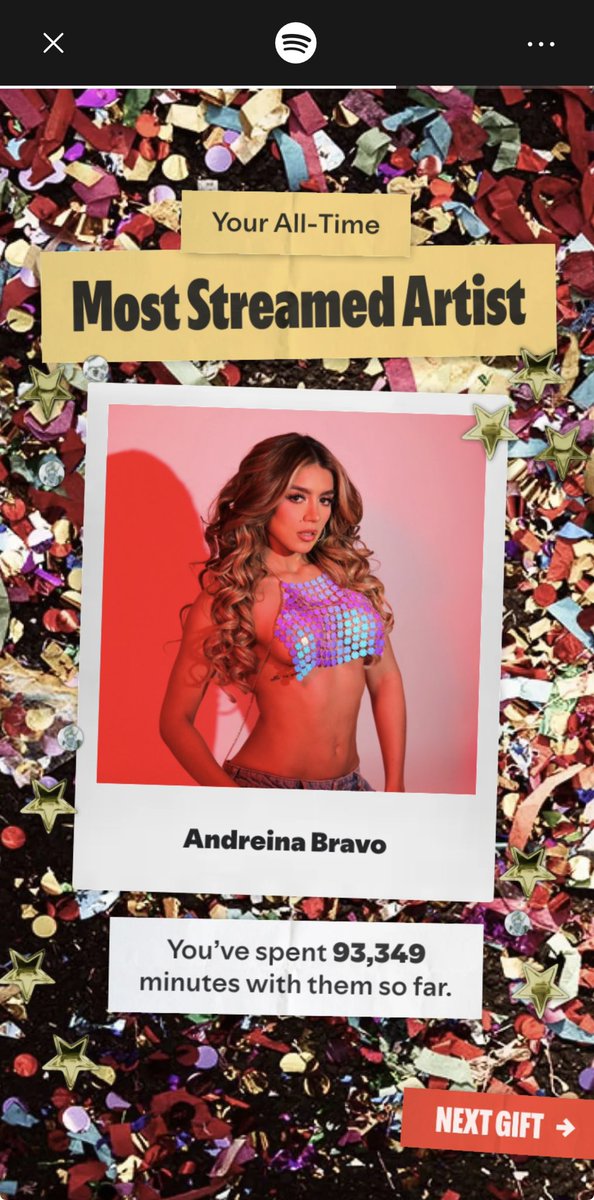 KarinaAn08's tweet photo. Andreina es la artista que más he escuchado desde que empecé a utilizar Spotify 💜 
#AndreinaBravo https://t.co/CyA9kXQIq3