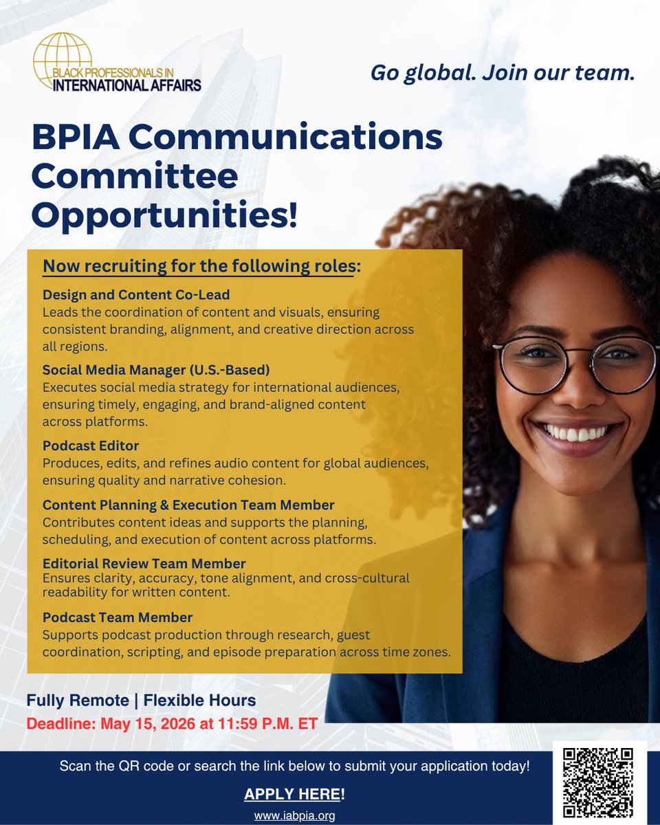 Black Professionals in International Affairs-BPIA tweet media