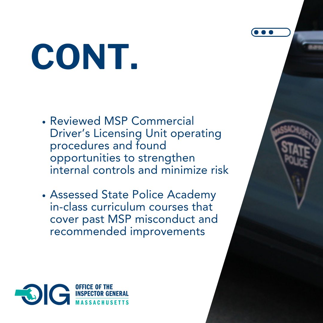 Massachusetts Office of the Inspector General tweet media