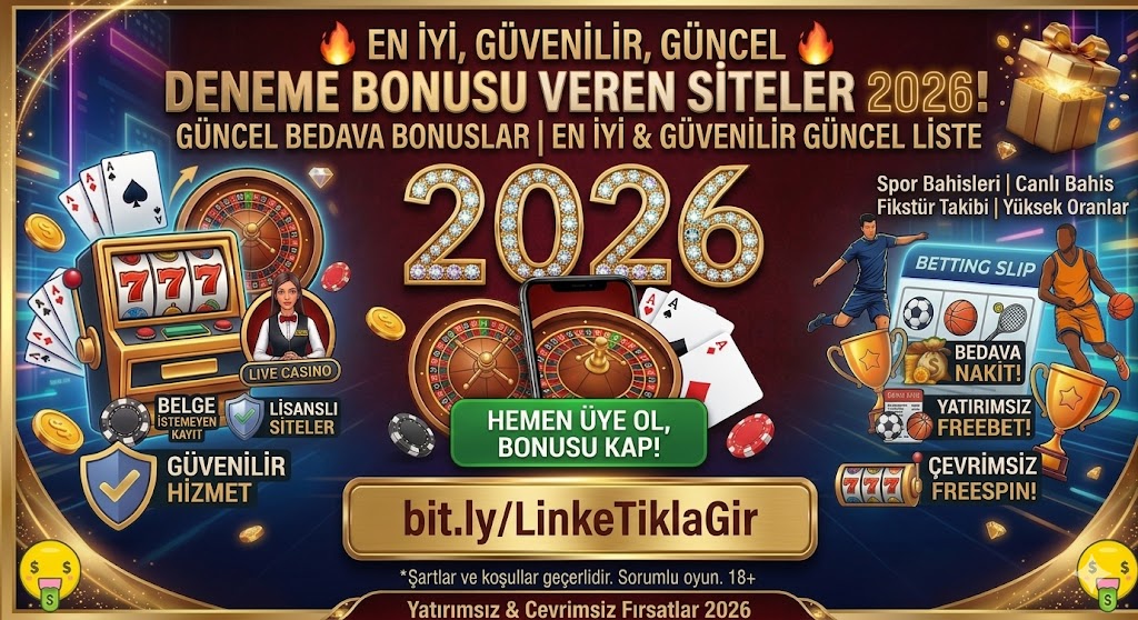 BonusKral's tweet photo. Evraklarla uğraşmadan hemen kasanızı katlayın. Sorunsuz en iyi güvenilir güncel lisanslı belge istemeyen deneme bonusu veren siteler 2026 listesi yatırımsız çevrimsiz freebet freespin bahis canlı casino slot oyunları adresi burada

 Link : https://t.co/MonXhwnXOY

#denemebonusu https://t.co/1n08UBxXLd