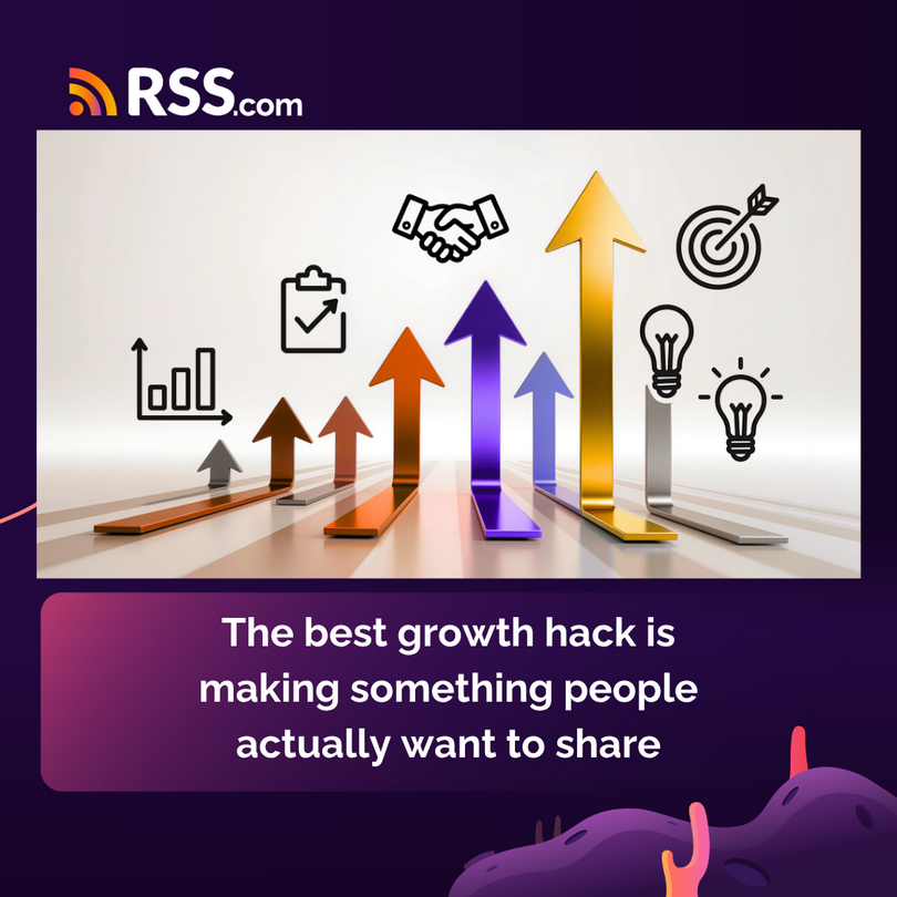 rss's tweet photo. The best growth hack is making something people actually want to share. 🎁

No trick or tactic beats creating something genuinely worth talking about.

Start creating share-worthy content.

Ask yourself: "Would I text this episode to my best friend?" If not, make it better. https://t.co/xBl81jYKWJ