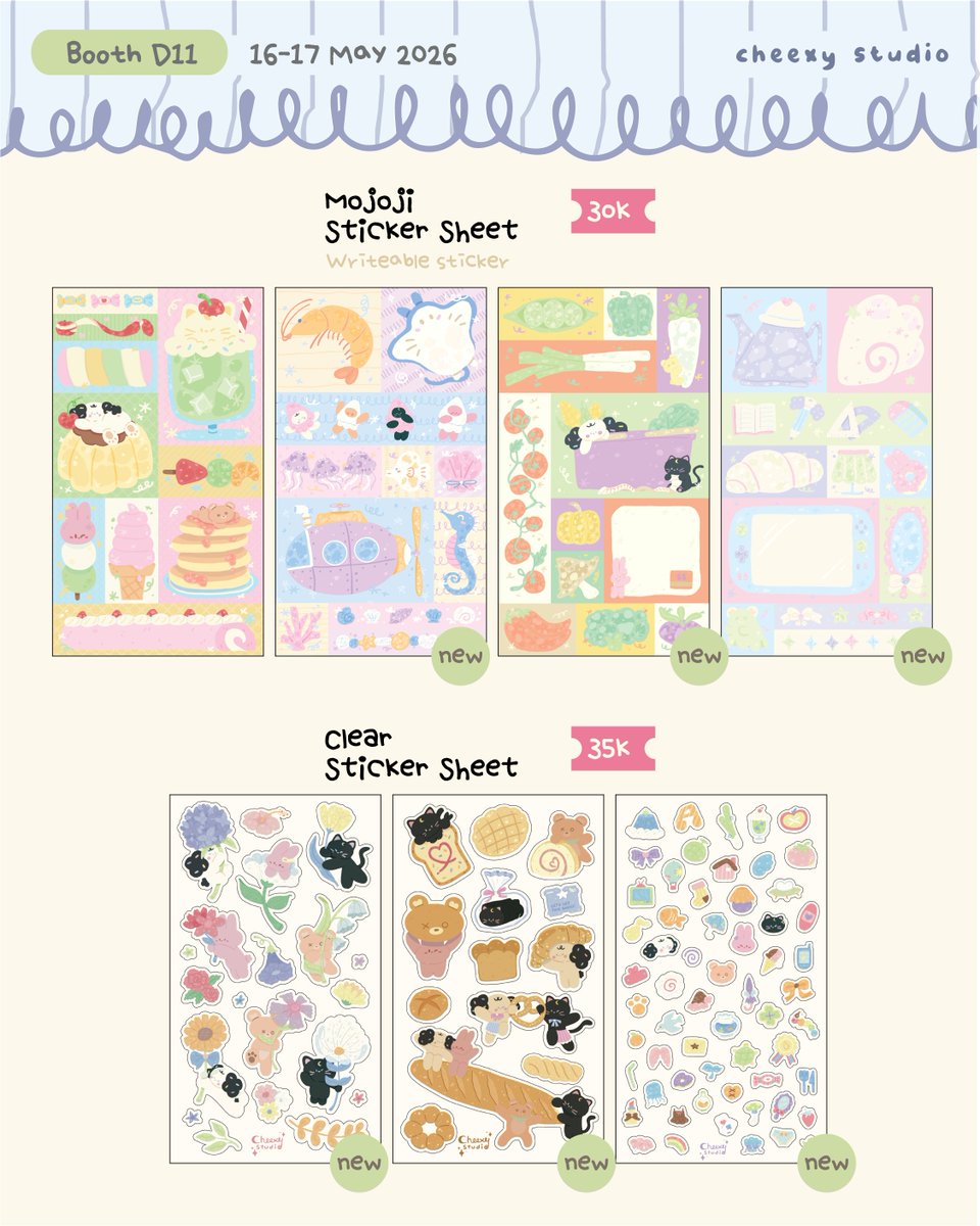 cheexystudio's tweet photo. [❤️+🔃 are appreciated!]
⋆.𐙚 ̊  Cheexy Studio’s #CF22 !̊   𐙚.⋆

🌻Booth D-11
📅16-17 May @ ICE BSD
#⃣ Fandoms: Original

See you! ꒰˶ˆ꒳ˆ˵꒱  (1/5)

#comifuro #comifuro22 #CF22catalogue #cf22catalog https://t.co/rUPksuM2zl