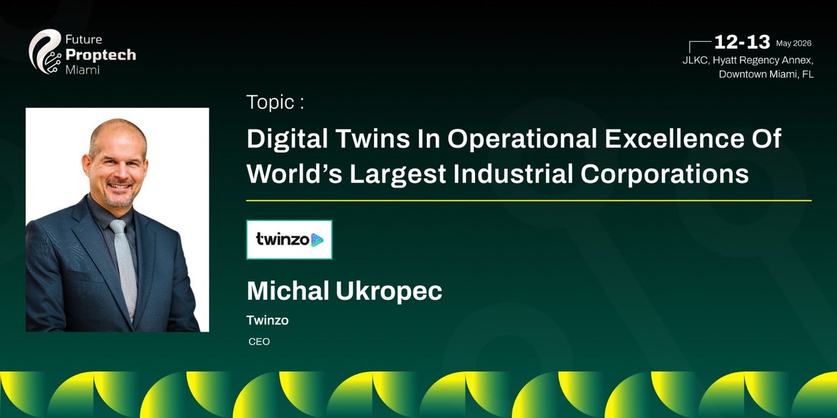 Future_Proptech's tweet photo. Day 2 is officially underway at #FPM26!

Michal Ukropec, CEO of Twinzo, opens the day with a keynote session on “Digital Twin &amp; Operational Excellence of the World’s Largest Industrial Corporations.”

#FuturePropTechMiami #FPM26 #PropTech #DigitalTwin #IndustrialInnovation https://t.co/Igo9uBu7Hm