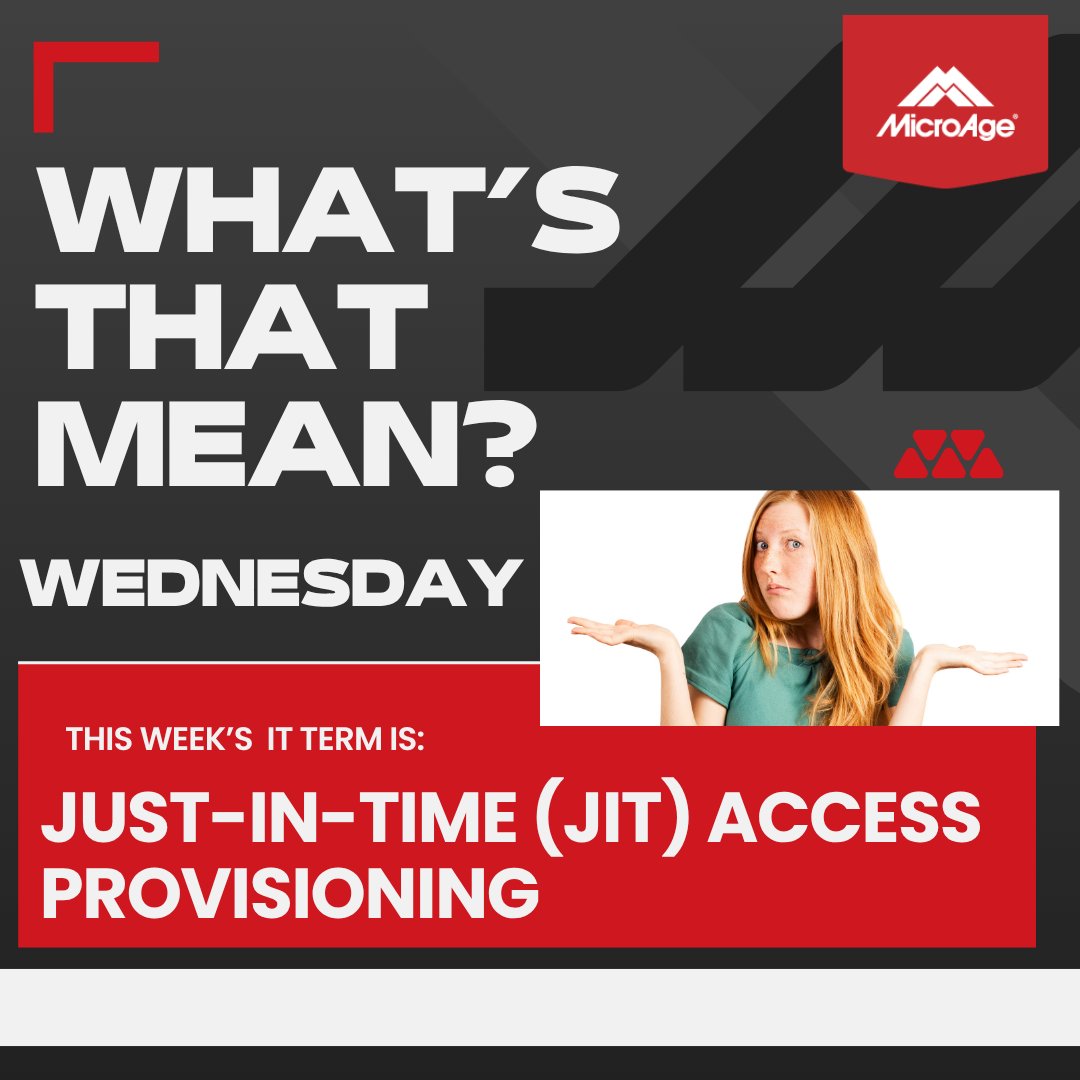 MicroAgePW's tweet photo. Just-in-Time (JIT) Access Provisioning – A security approach where users are granted elevated access only for a limited time when they need it, reducing the risk of standing privileged access being abused. https://t.co/J89PruM4ON
