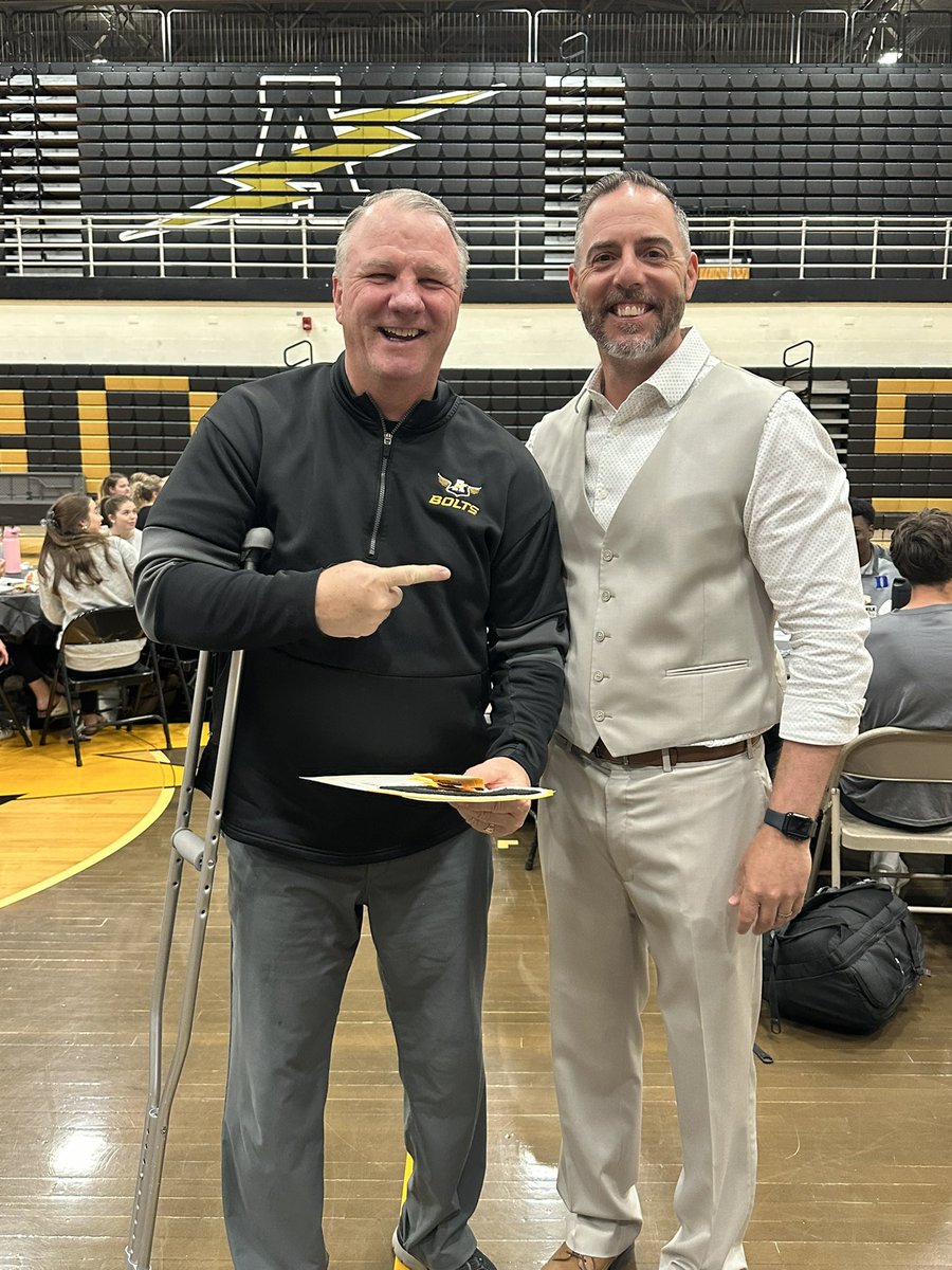 vjabolts's tweet photo. Congratulations and enjoy retirement Coach Garbrecht of @BoltsTrack and @VJA_FOOTBALL for his dedication and leadership during his time as a T-Bolt and District 230

You will be missed! https://t.co/H3wJeyUrDs