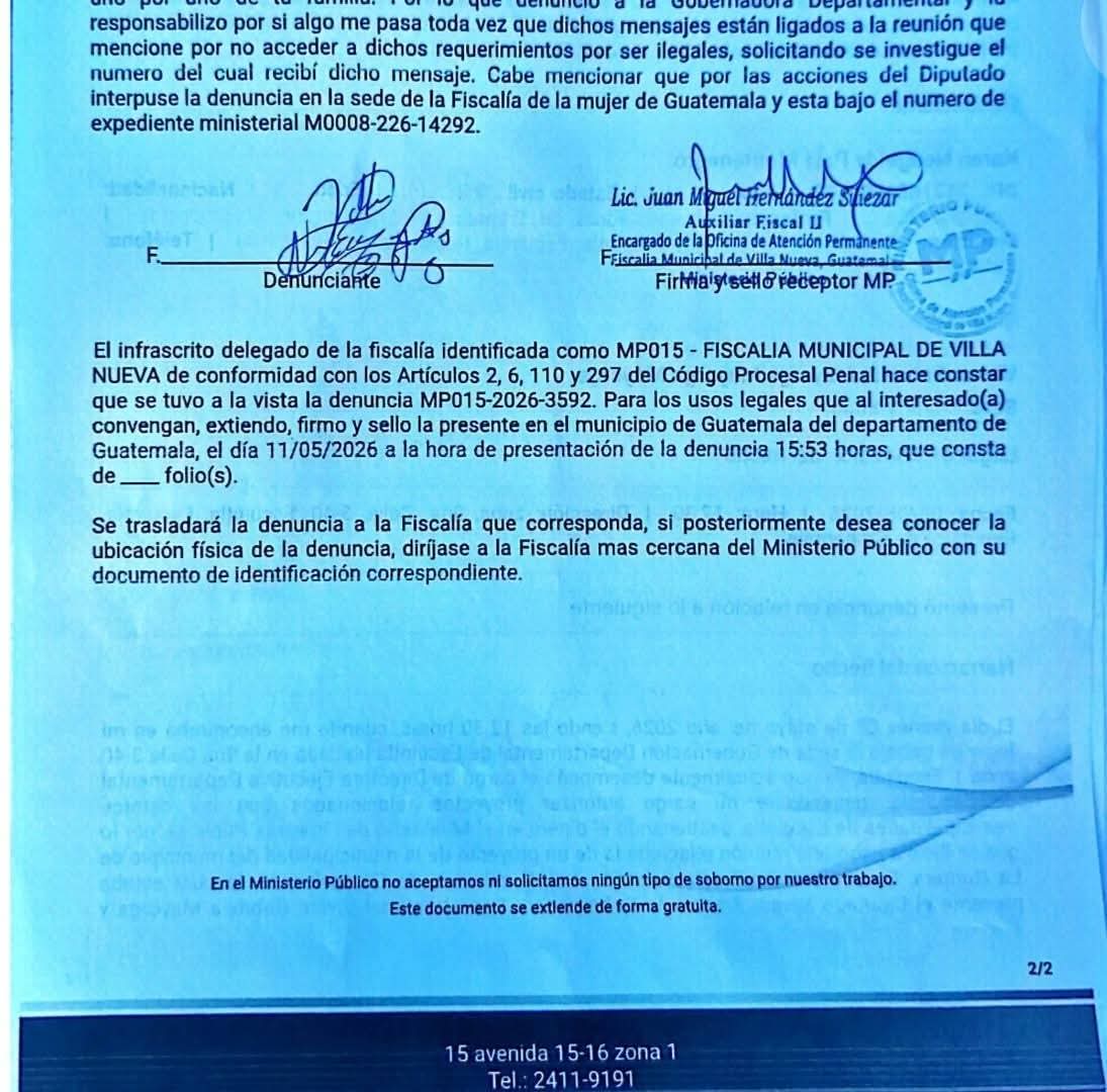 Daniel6Gerber's tweet photo. Presidente @BArevalodeLeon, @KarinHerreraVP esto es motivo de destitución inmediata. Protejan a la funcionaria valiente qué está denunciando este grave escándalo de Corrupción. ¡No solapen la corrupción! https://t.co/URrT0iiUGY