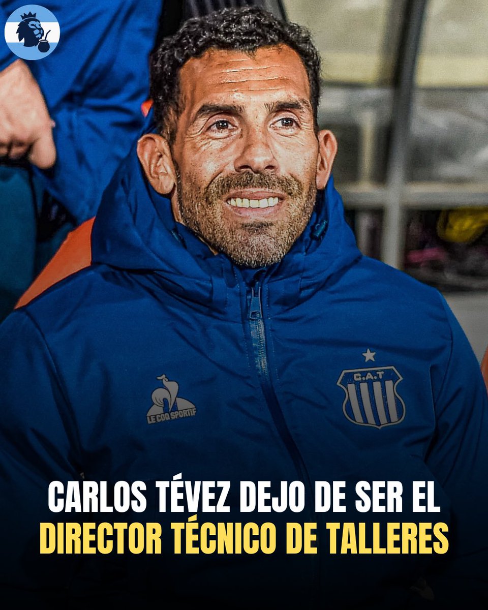 Premier_criolla's tweet photo. Carlos Tévez dejó de ser entrenador de Talleres luego de perder el clásico cordobés ante Belgrano en el Mario Alberto Kempes. ❌ https://t.co/LbzMZGCFtT
