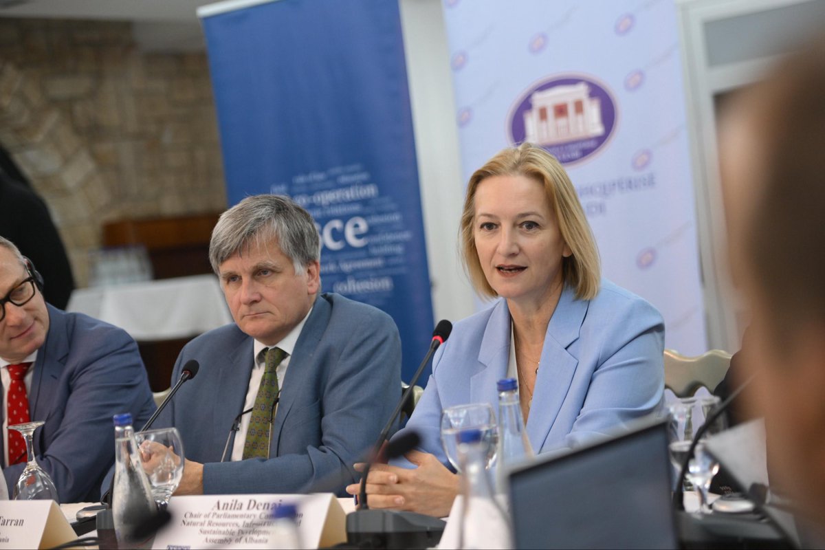 pvengu's tweet photo. Lake Ohrid perfectly embodies the climate & economic challenges that unite us, but also the extraordinary potential of our region when we act together. 

At the @OSCE conference with members of the Natural Resources Committees of both countries 🇦🇱🇲🇰, discussed how to enhance regional coordination in protecting our natural and cultural heritage, and strengthening the resilience of our communities.

From #Struga to #Pogradec , we share common challenges that require common solutions. 🤝

As #NATO allies and members of the EU Civil Protection Mechanism, closer cooperation on civil protection remains essential 🇦🇱🇪🇺🇲🇰