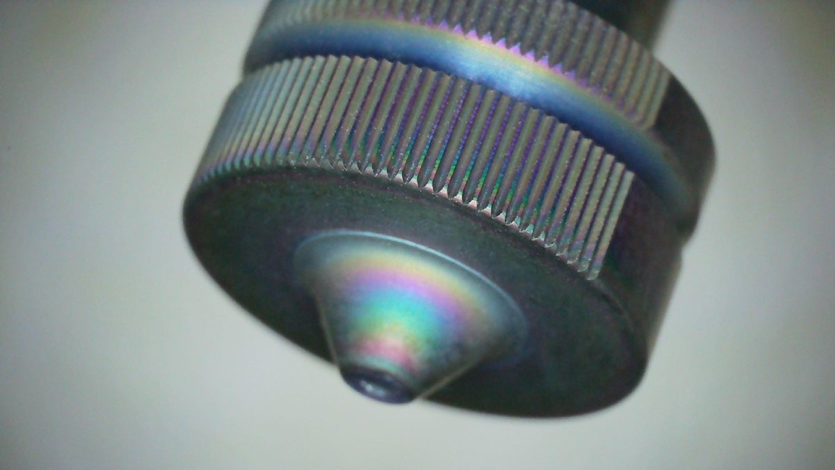 E3DOnline's tweet photo. ObXiDian 500 sure does look pretty! 🤩
 
But looks aren’t everything. There’s hard science and clever engineering behind this glorious rainbow coating. 🔬
 
It’s not one homogenous structure like a coat of paint over the nozzle. Instead there’s multiple layers that are blended together, each performing a different job. 🧪
 
✅ The base layer is steel and copper
💪 Then there’s a layer of ultra-tough Chromium Nitride for extra abrasion-resistance
👌 The final layer is our unique non-stick coating which reduces nozzle blobs and increases print reliability
 
And because of the way that the coating is deposited on the nozzles the thickness of the topcoat varies slightly, and it’s this difference in thickness that we see as iridescence. 🌈
 
So now you know 🤓
 
Discover the range 👉 https://t.co/WTMb0MAYk2