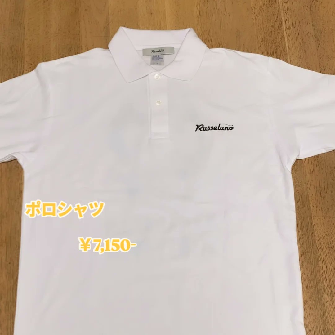 RUSSELUNO × TAKARAFUJI⁡ ⁡ ⁡・Tシャツ ￥6,600-⁡ ⁡・ポロシャツ