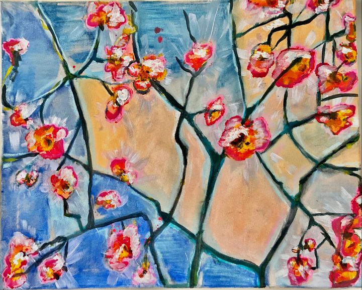 webGirlgr's tweet photo. Art of the Day! "Cherry Blossoms". Buy at: https://t.co/V0X09Ss0ot https://t.co/WSi8QBriI0