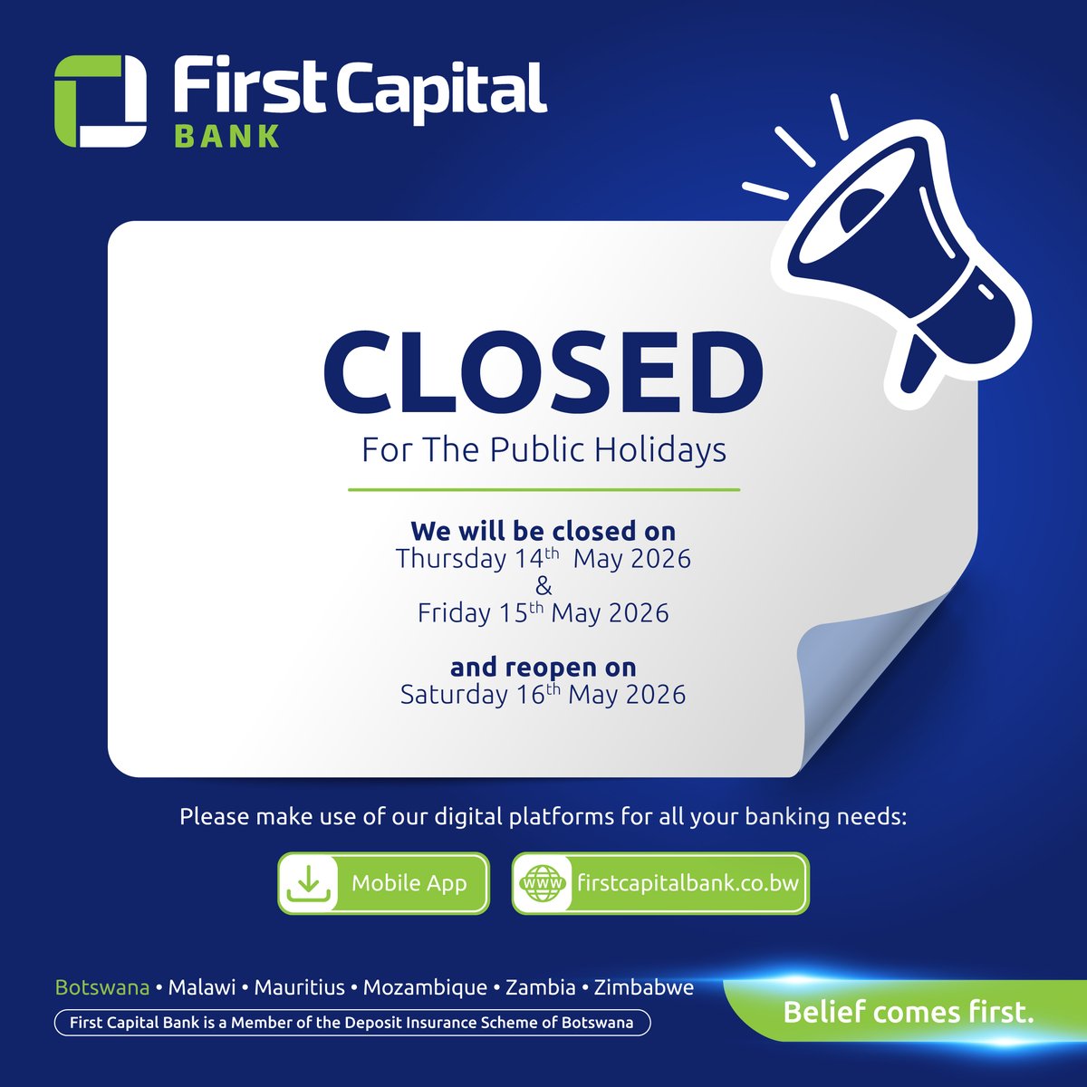 First Capital Bank Botswana tweet media