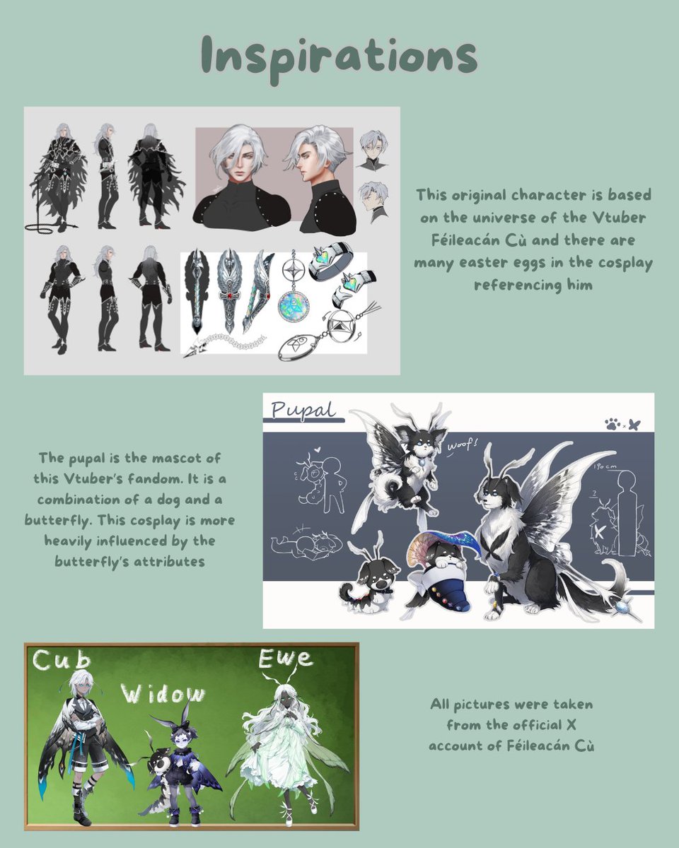 moonlight_coser's tweet photo. Don't know if it's gonna be interesting to anyone but here is my buildbook for my #pupalsona. I spent 6 months on that cosplay and I think the #pupals will be able to find many Easter eggs hidden in this build 🐕🦋. #cuusplay #feileacancu 1/4 https://t.co/lPFO9x16f9