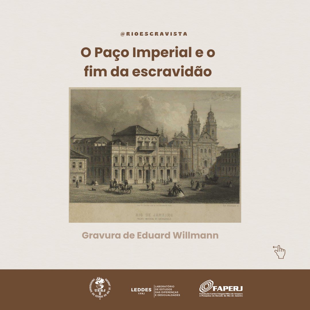 RioEscravista's tweet photo. Hoje, no dia 13 de maio, tratamos do lugar onde a lei foi assinada: o Paço Imperial.

#rioabolicionista #rioescravista #paçoimperial #abolição #13demaio #posthistoria #historiauerj https://t.co/cqzHw9nBSv