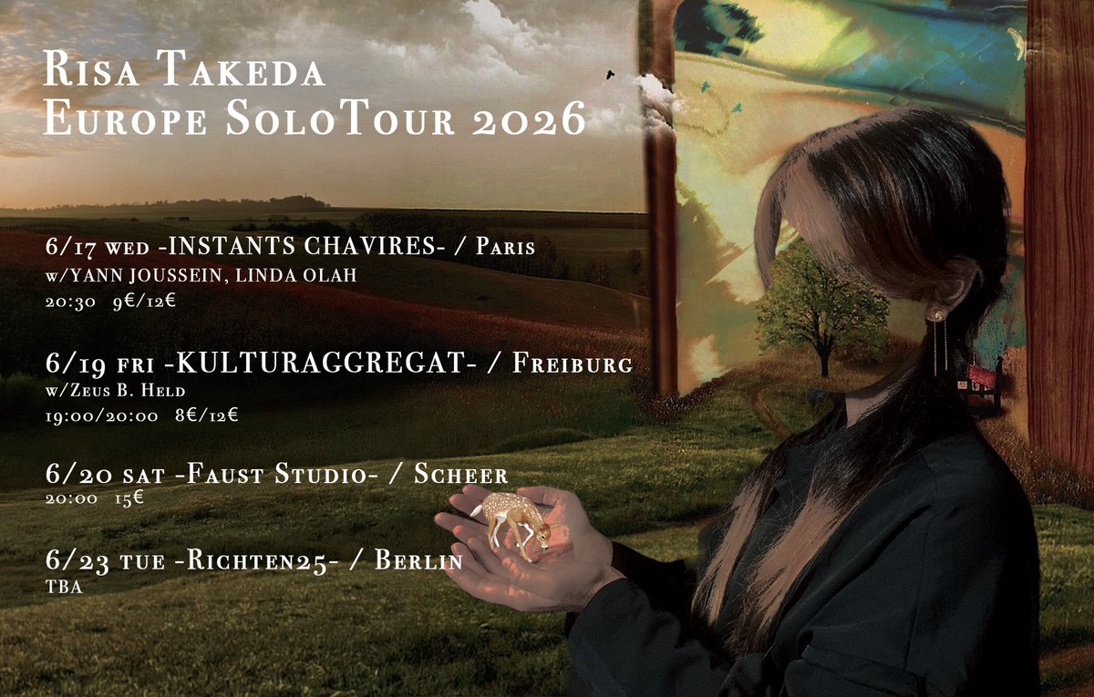 Risa_Tacked's tweet photo. 💥 Tatsuya Yoshida × Risa Takeda
European Tour 2026!!💥

来週から吉田さんと11ヶ国を巡る史上最大級の怒涛ヨーロッパツアーが始まります！！途中で力尽きないように頑張ります。。そしてその後ソロツアーが始まります(大丈夫なのか)でもヨーロッパの文化が大好きなので本当に楽しみです！！🔥🔥 https://t.co/i5oxWFu1Ds