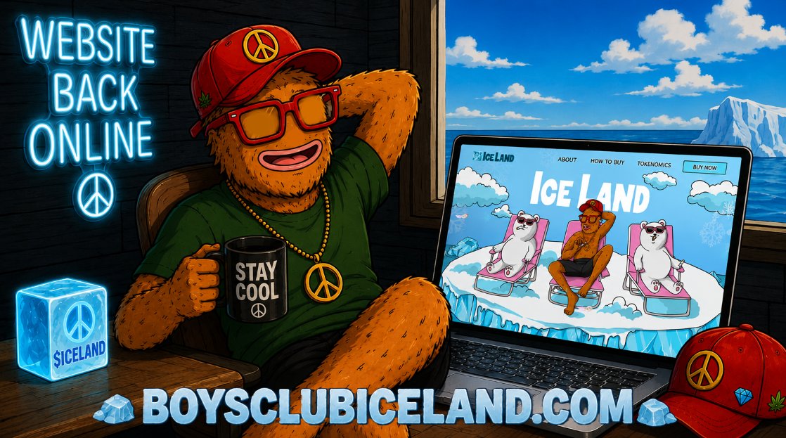 ICELANDonETH's tweet photo. Website is back to functioning properly❄️

AWOOO!!!

Had a slight issue the last couple days, but we got it sorted.

https://t.co/hKLJTYt6Yz is fully functioning again. Check it out!

Appreciate everyone’s patience and support.

Back to building

$ICELAND https://t.co/br0ssxqO4d