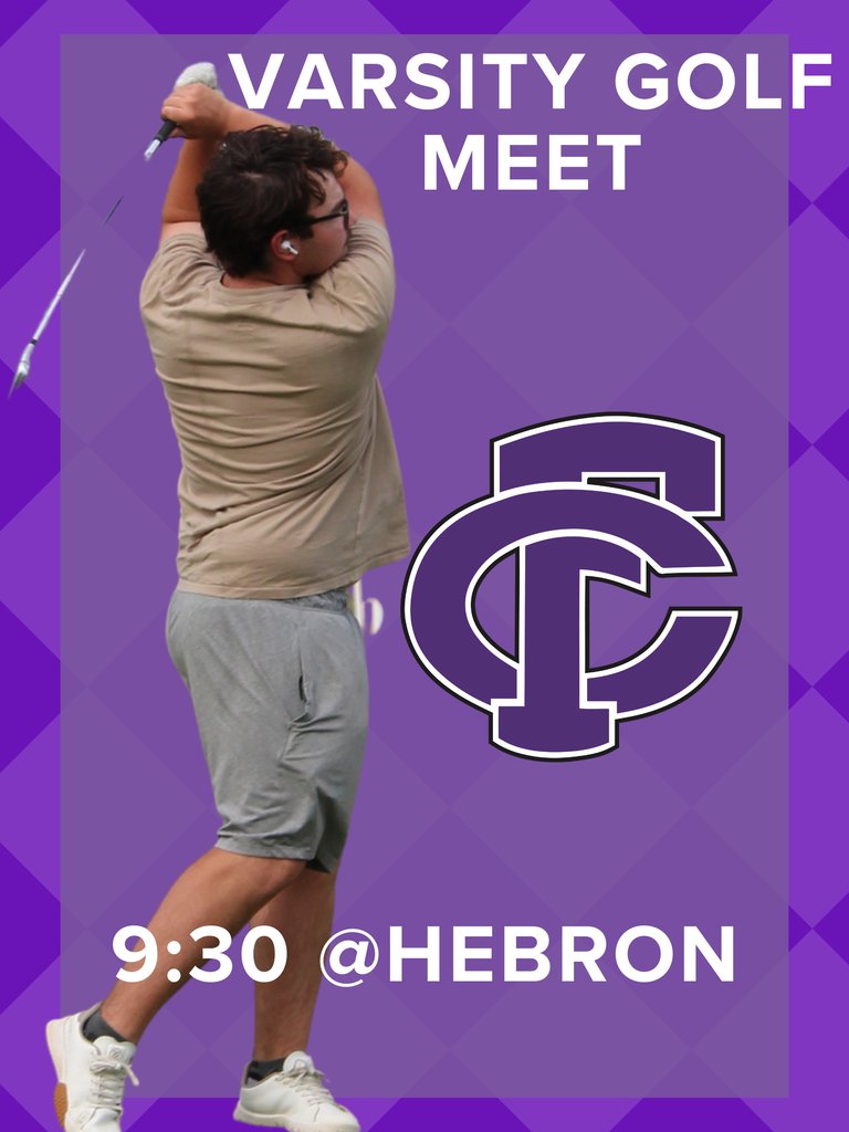 FCPSPanthers's tweet photo. ⛳️ Golf Tournament ⛳️

🗓️ May 13
📍Hebron Country Club
⌚️9:30am

Graphic created by Mrs. Wit's Digital Media class
#FCPantherProwl https://t.co/WQYTRTWz9H