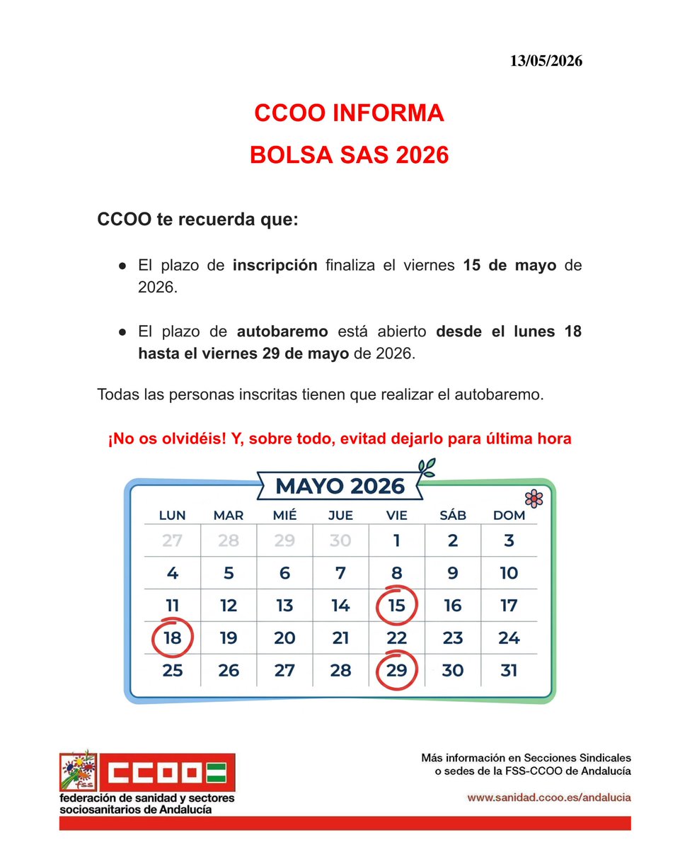 CCOO SANIDAD CORDOBA tweet media