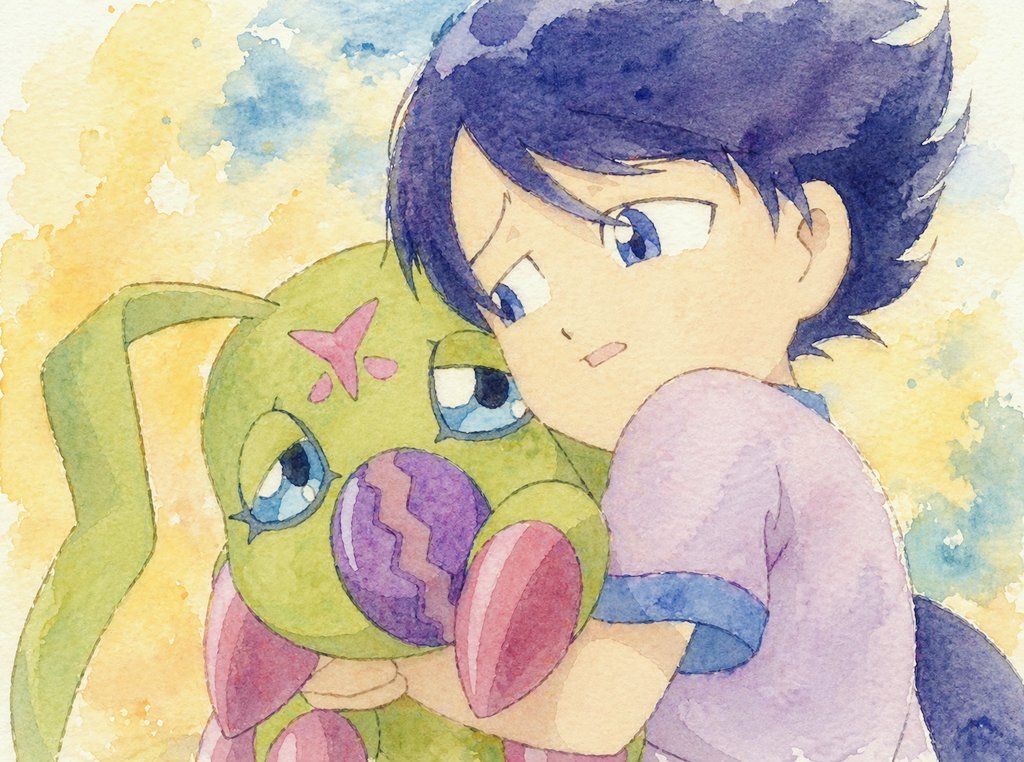 賢＆ワームモン推しの方へ #デジモンアドベンチャー02 #一乗寺賢