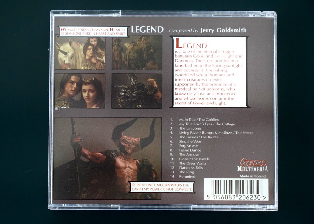 レジェンド / 光と闇の伝説」のジェリー・ゴールドスミス版OSTのCD購入💿