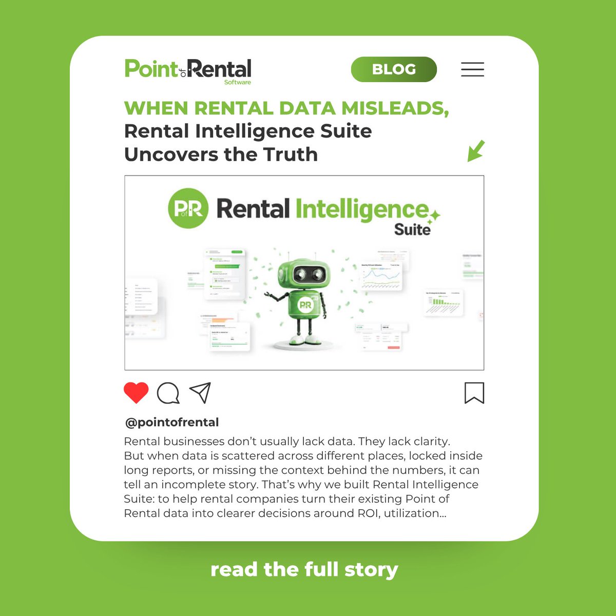 pointofrental's tweet photo. Rental businesses lack clarity, not data.

Rental Intelligence Suite helps turn hours of reporting and disconnected systems into faster, more confident decisions.

Just ask those who’ve tried it. We did.

👇

https://t.co/UKbhf5qD4X

#RentalIndustry https://t.co/jAsP8ag61b