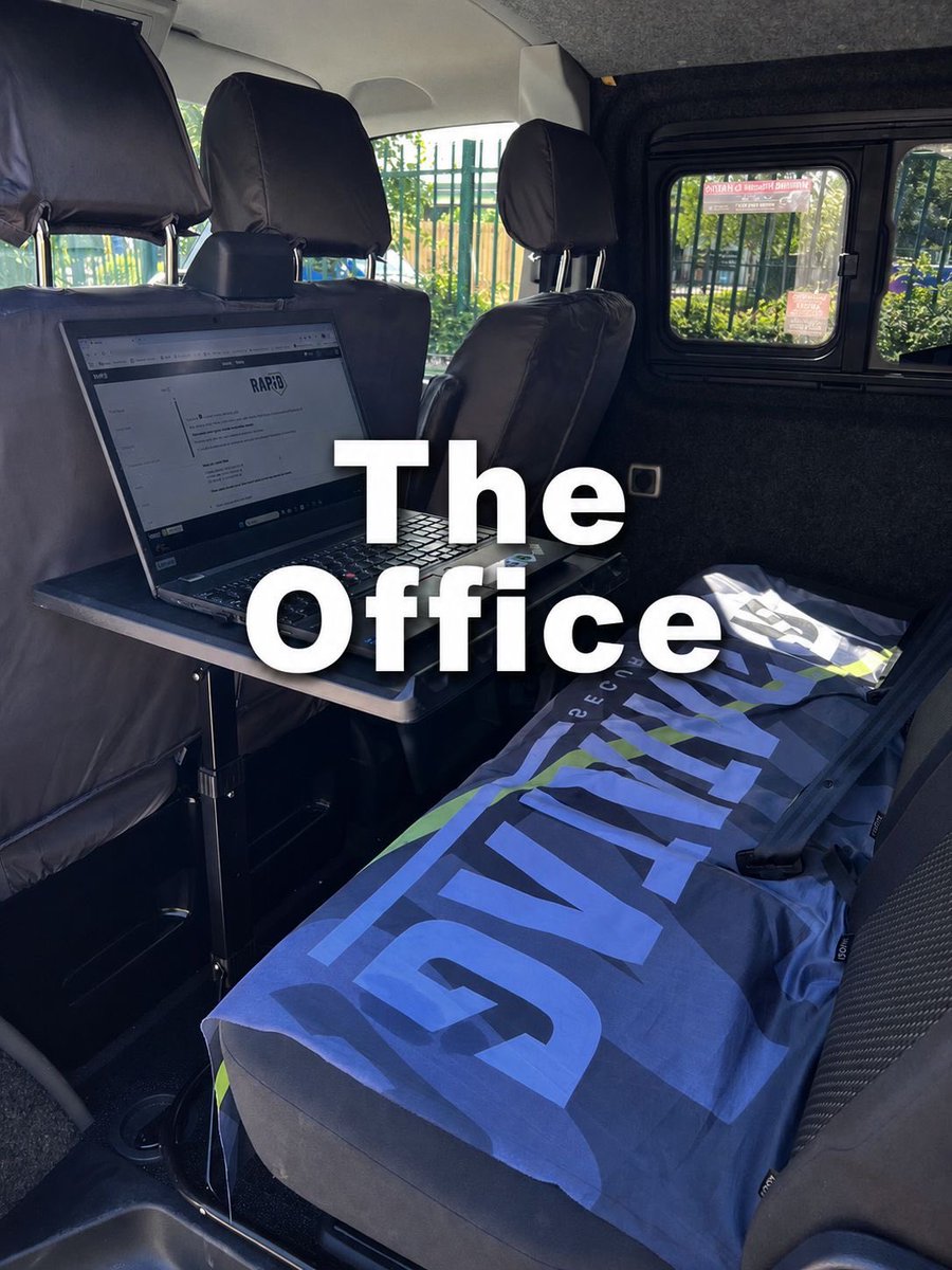 DatatagPLT's tweet photo. The PLT travels all over the UK supporting police. Today one of the team is in Wales reinstating the true ID on a stolen/recovered JCB roller,  identified by @NCATT_UKPolice thanks to the @CESARscheme 
Quick bit of admin in ‘The Office’ then back on the road! 

#LifeOnTheRoad https://t.co/verTs01Aw9