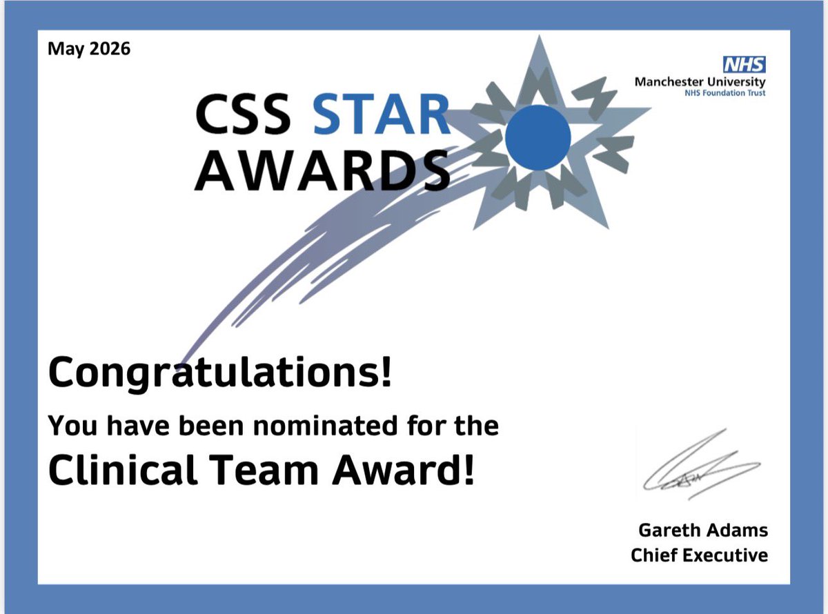 comm_tvipc's tweet photo. Feeling incredibly proud and grateful that our team has received numerous nominations for the @MFT_CSS Clinical Team Award ⭐️
A true reflection of the hard work, compassion, teamwork and dedication shown every single day by every member of the team https://t.co/gUntDYPp96