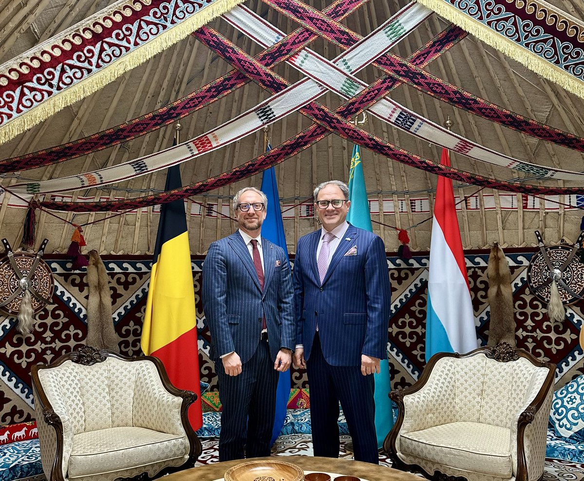 Great to welcome Davide Monguzzi, Central Asia Regional Manager at the  European Investment Bank (EIB), to our #yurt for a constructive discussion  on the Bank's expanding activities in #Kazakhstan spanning transport,  infrastructure