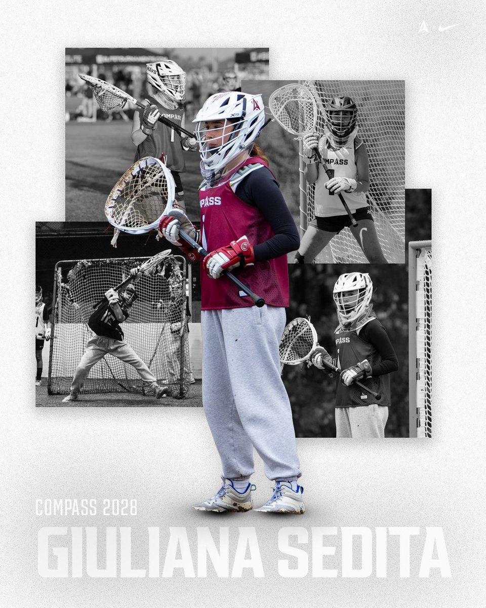 Compasslacrosse's tweet photo. Giuliana Sedita • Multi-sport athlete playing club volleyball &amp; a JGLA All-Star. A coachable goalie with a team-first mindset, Giuliana is an honor roll student who is a member of DECA, SADD, Interact &amp; TNT club at her high school. Learn more: https://t.co/SndO6WlrXb https://t.co/OKL7DfRt9a