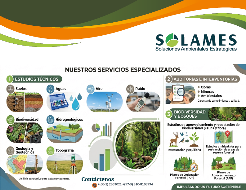 CoSolames's tweet photo. ¿Buscas el respaldo técnico que tu proyecto necesita para ser ambientalmente responsable? 🌿✨

Te acompañamos en cada etapa con servicios integrales.

📩 ¡Contáctanos! 📞 +(60-1) 2363021 | 📱 +(57-3) 310-8103994 #SolucionesAmbientales #Sostenibilidad #ConsultoríaAmbiental https://t.co/EeC81D6T29