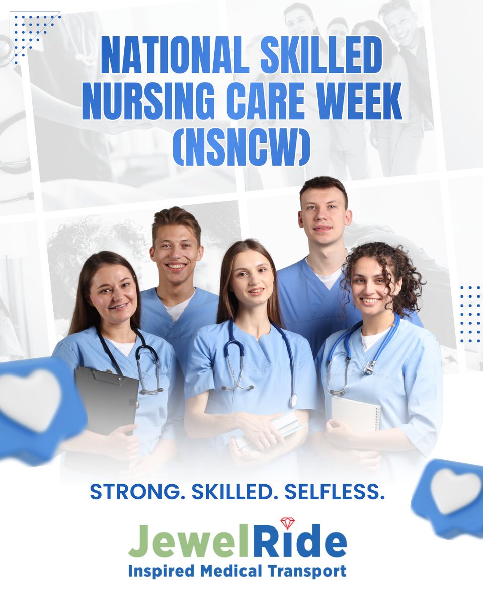 RealJewelRide's tweet photo. Happy #SkilledNursingCareWeek! 💙 We’re honoring the staff &amp; residents across 20+ counties in STL &amp; Metro East. JewelRide provides the regional transport needed for medical visits &amp; more. 🚐💨

Learn more: https://t.co/LNrilidrN0 💎 https://t.co/bkMmyJkvwC
