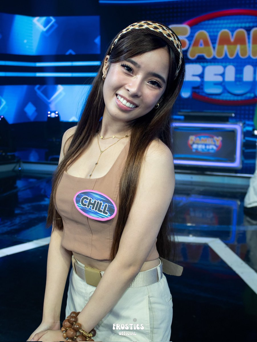 frostiesofc's tweet photo. [ 260513 | #CHILLca ❄️ ] 

🤎🤎🤎

📍Family Fued PH - GMA

#FINA @_lovefina
#FINA_CHILL @_chillpaloma https://t.co/NTCFr8qFAh