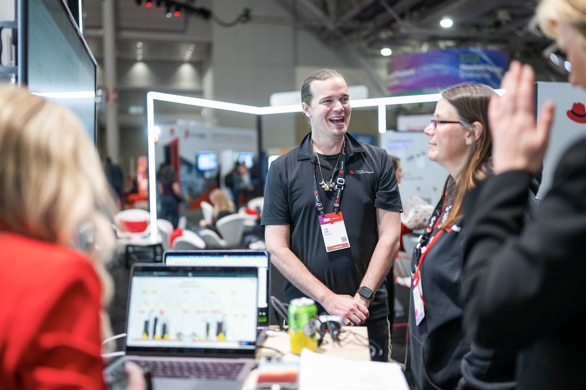 rhdevelopers's tweet photo. Today is your last chance to stop by the #DevZone at #RHSummit! Share ideas, solve problems, and collaborate with the brightest minds in the ecosystem.
๐ก๐ง Your next breakthrough starts here! https://t.co/Xo2kOTT92y https://t.co/nZKnhYLuh3