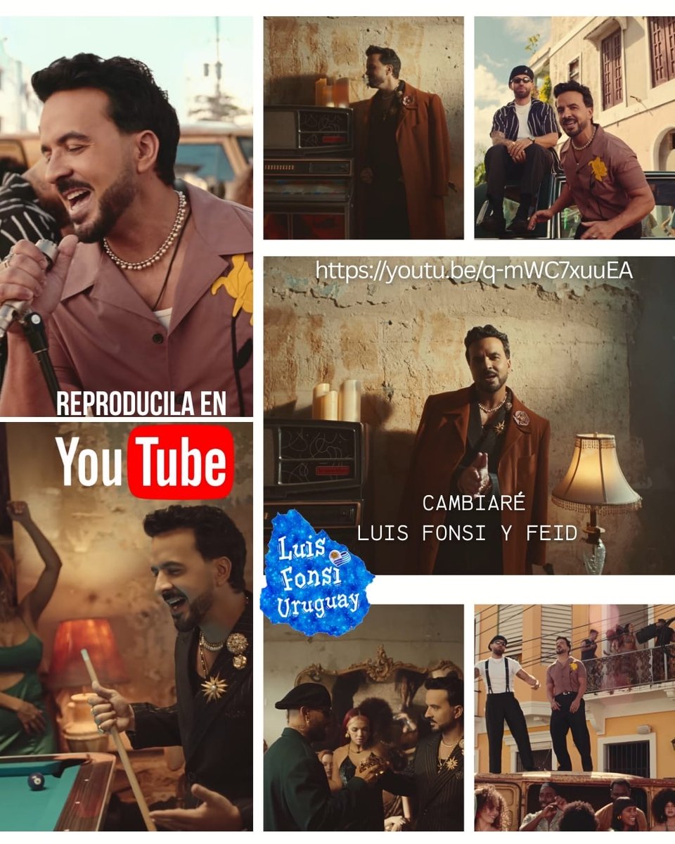 FCFonsiUruguay's tweet photo. Seguimos disfrutando de #Cambiaré por #Youtube

@LuisFonsi @feidsite

@UMUruguay @UMArgentina
@UniversalMusica @UniversalSpain

#luisfonsi #fonsi https://t.co/UYM88eP82a